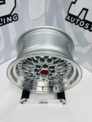 15” AS-7569 MESH  SILVER  4/100 4/114 wheels