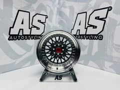 15” AS- M7579 4/100 4/114 gunmetal grey wheels