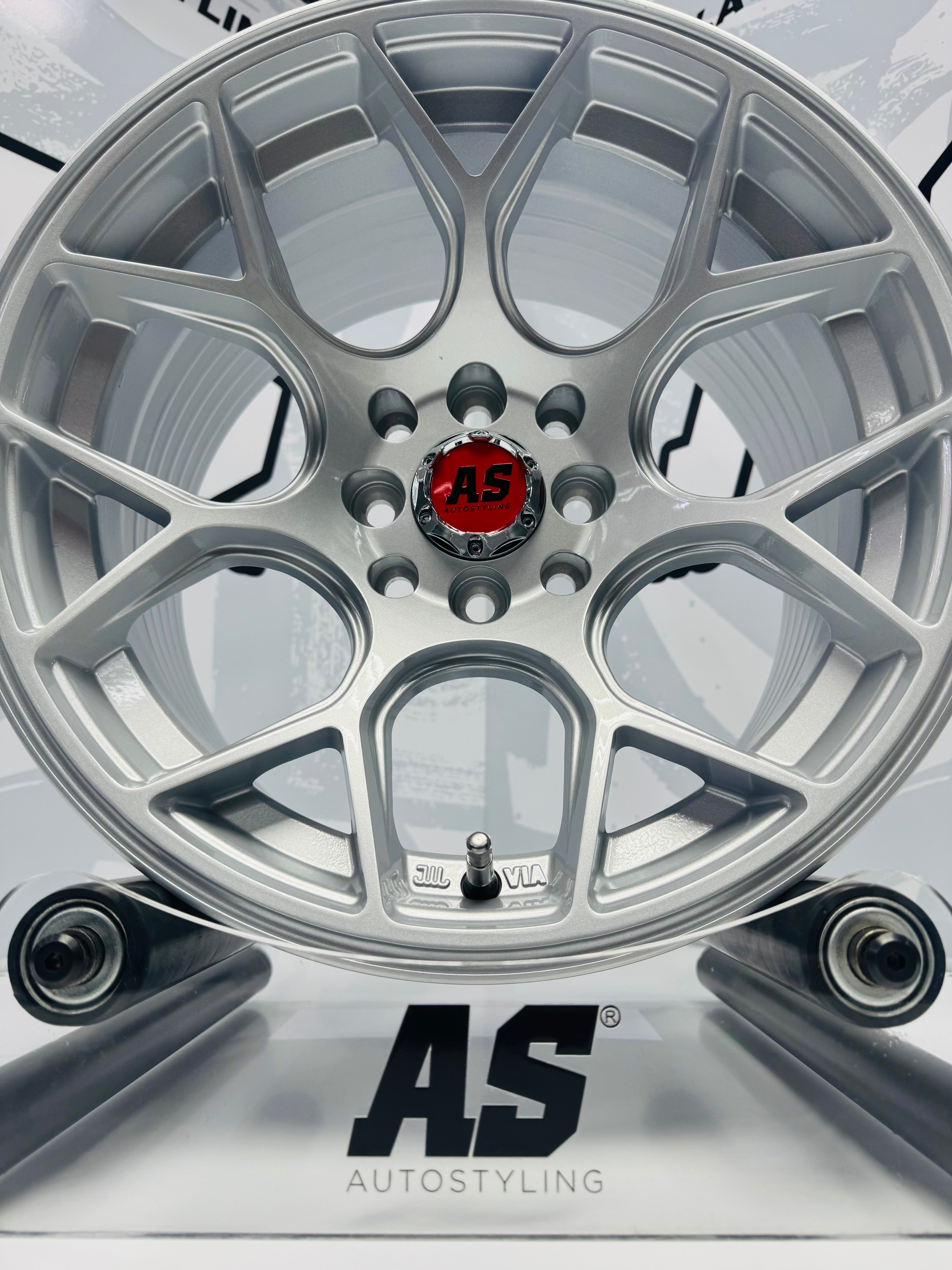 15” AS- 7686  4/100 4/114 silver wheels