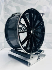 19" AS-CLUBSPORT 2 5/112 black silver lip wheels - Autostyling Klerksdorp