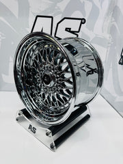 17” AS® CHROME WITH CHROME  STUDS  4x100 & 5x100 8.5j/ 10j