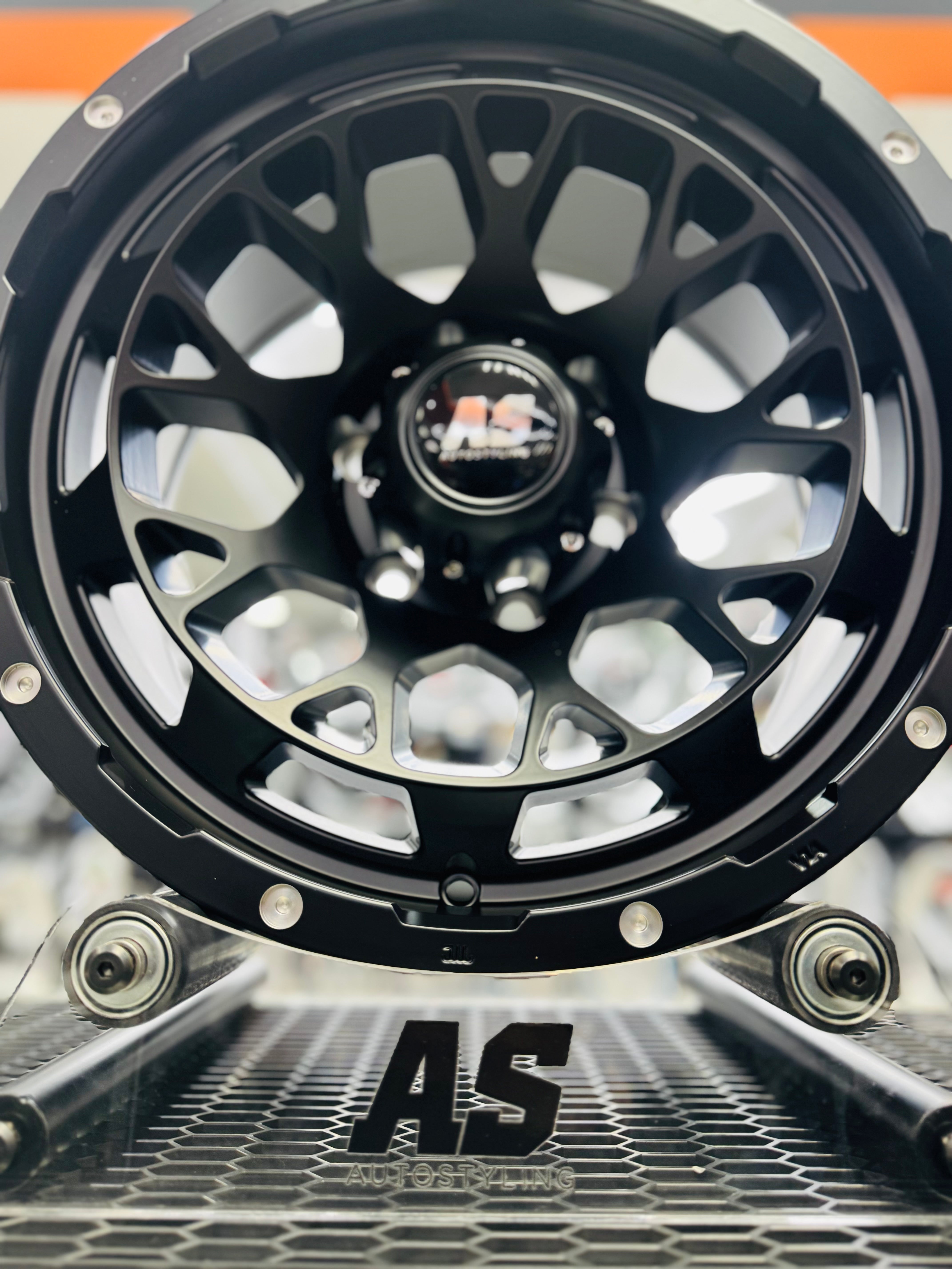 17” F992605 4x4 rims  6/139 PCD  MATT BLACK