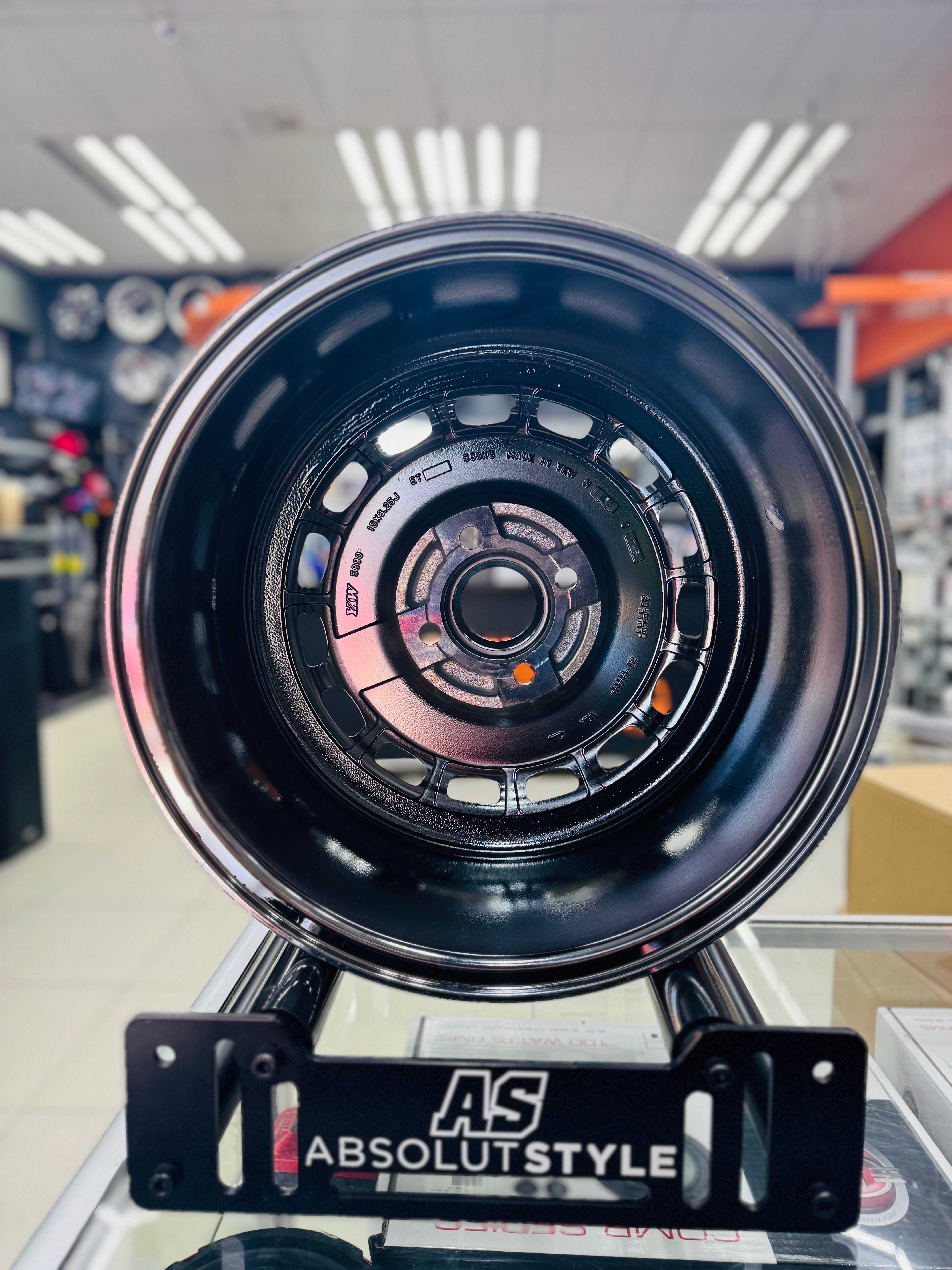 15” CLI BLK CHROME 4/100 spare wheel/ loose wheel  sold each