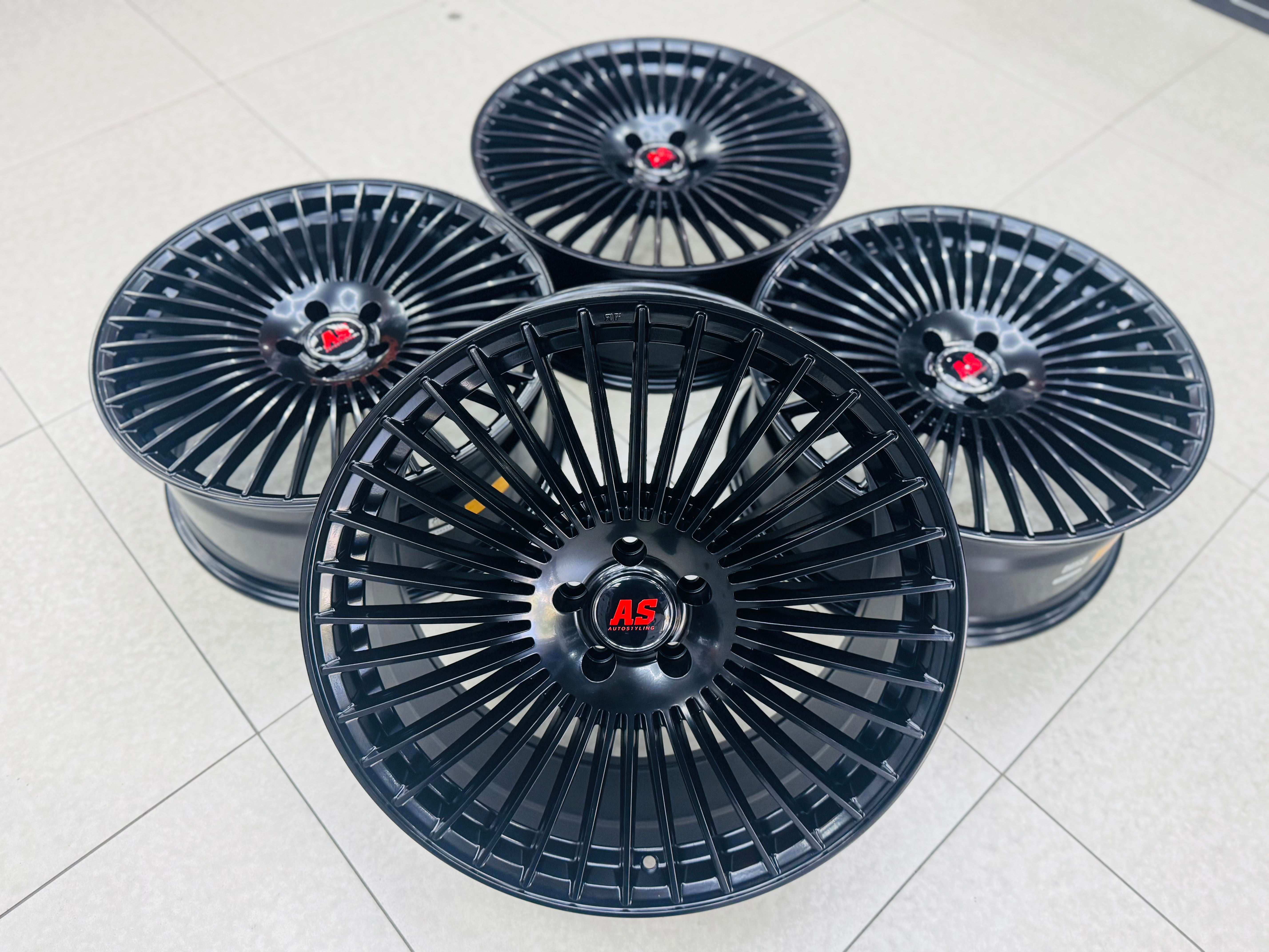 20″ 5/112 Velvet Black Alloy Wheels