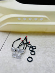 TOYOTA HILUX REVO BUMPER ADD ON SPOILER PLASTIC with 10x LED
