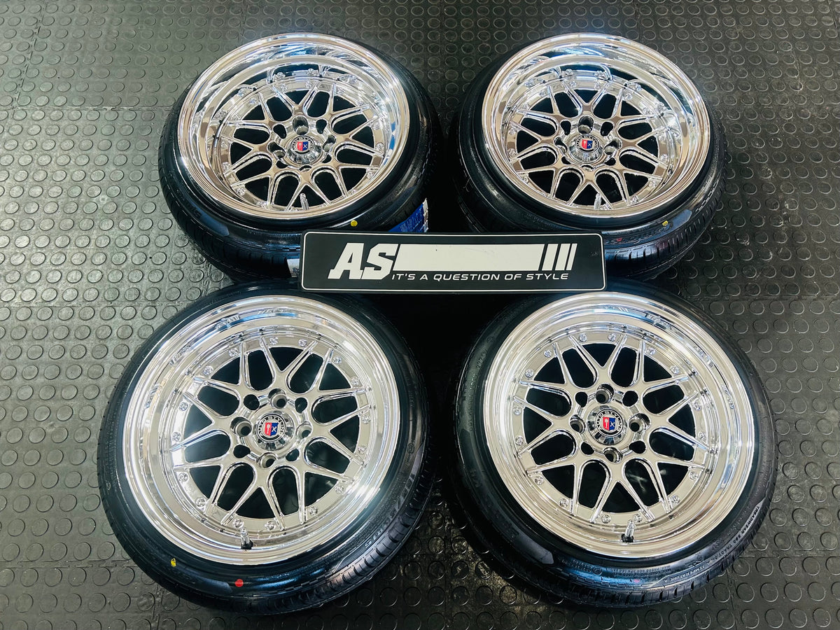 RIM & TYRE COMBO DEAL 15” 5039CHROME  4x100 & 4x114    + 165/50/15  COMFORSER TYRES  - BRAND NEW