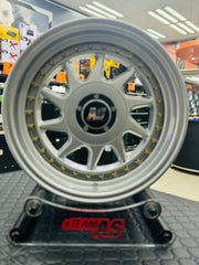 15” AS-CM128 4/100 & 4/114 multi pcd silver wheels