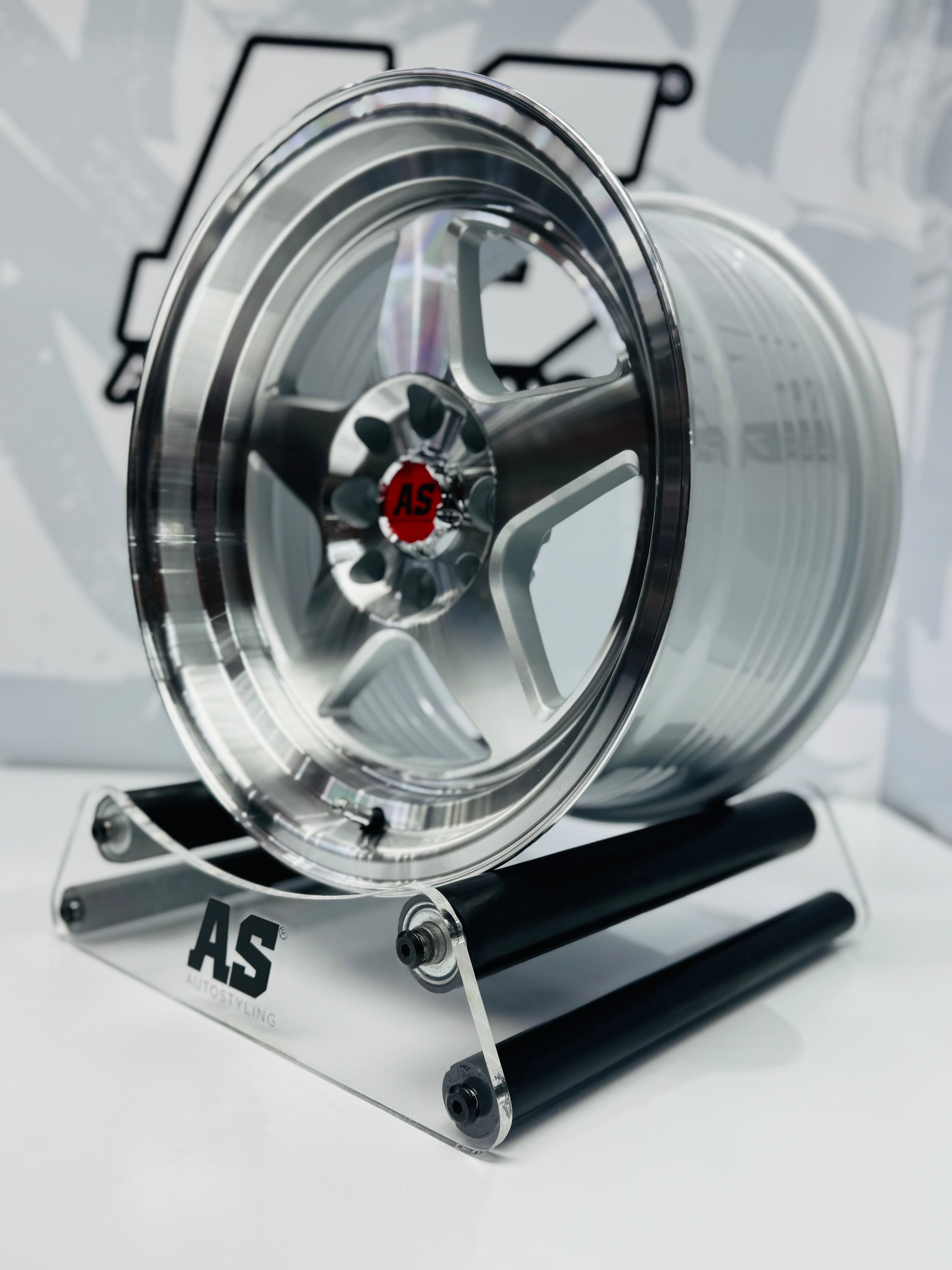15” AS- 7702 4/100 4/108 silver wheels