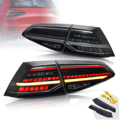Golf MK7 2013-2021 Hatchback Vland LED Tail Lights with Sequential Turn Signal DOES NOT fit for Golf GTI and Golf R models
