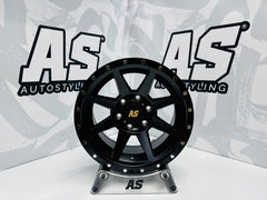 17” AS-8003 4x4 rims  6/139 PCD MATT BLACK