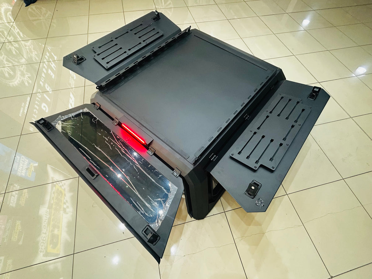 FORD RANGER T6 T7 T8 BLACK STEEL RAMBO CANOPY