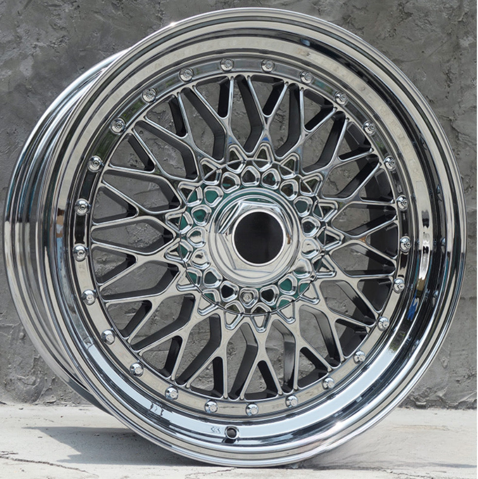 16” AS MESH BB5  CHROME 4/100 & 4/108 multi PCD gunmetal arriving end November