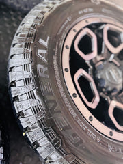 RIM & TYRE COMBO DEAL 17” ALINE SUMMIT + GRABBER AT3 TYRES USED