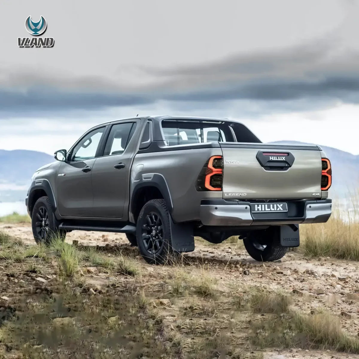 Toyota Hilux GD6 upgrade original  Vland Tail Lights With Dynamic Welcome Lighting FULL BLACK