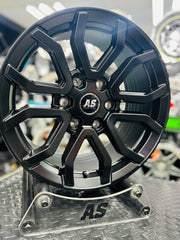 17 ” AS RAPTOR 6x139 4x4 BAKKIE WHEELS SATIN BLACK