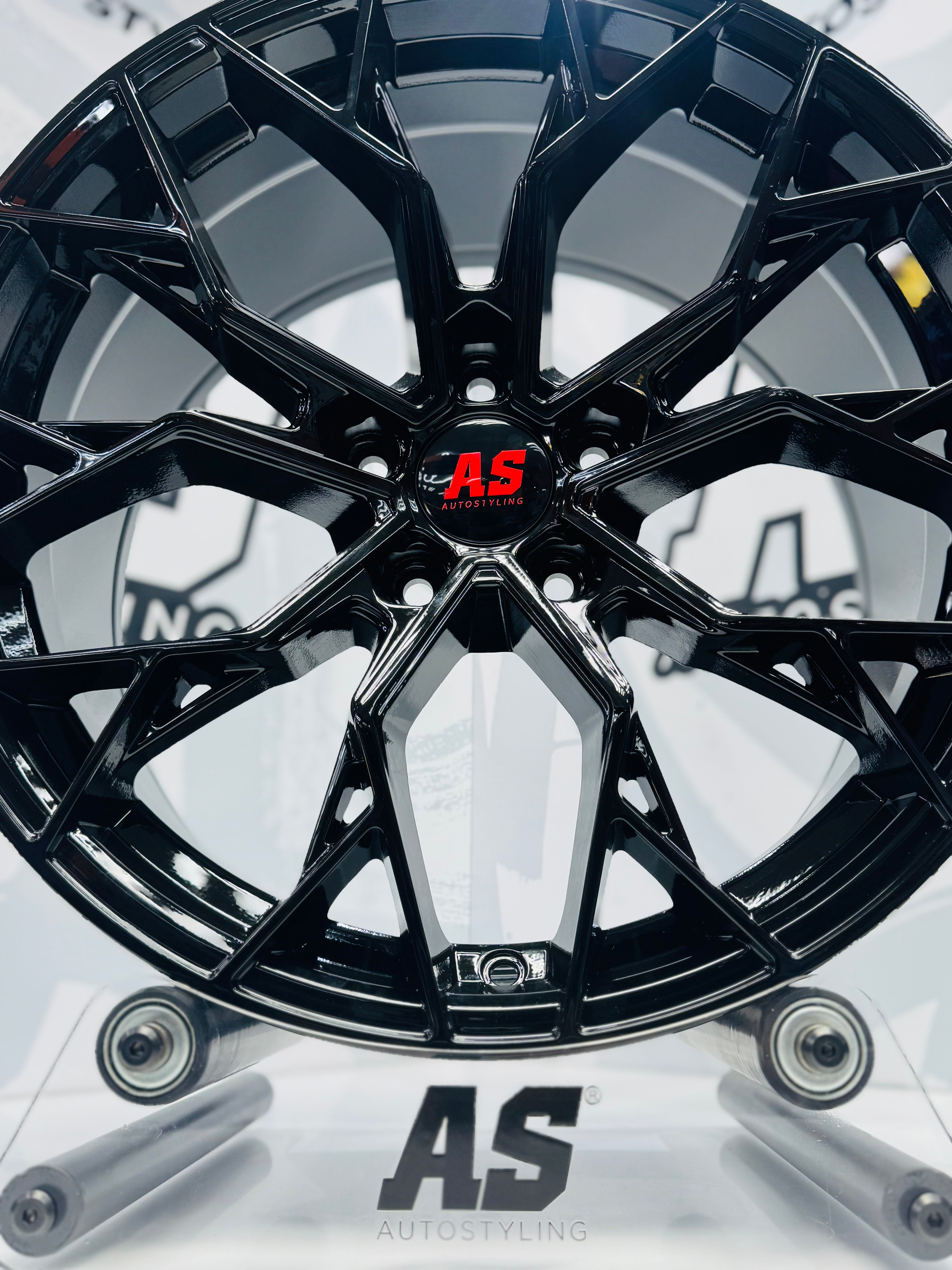 19” AS-F982754 ( 5x120 BMW ) BLACK pre fitted set DISCOUNTED