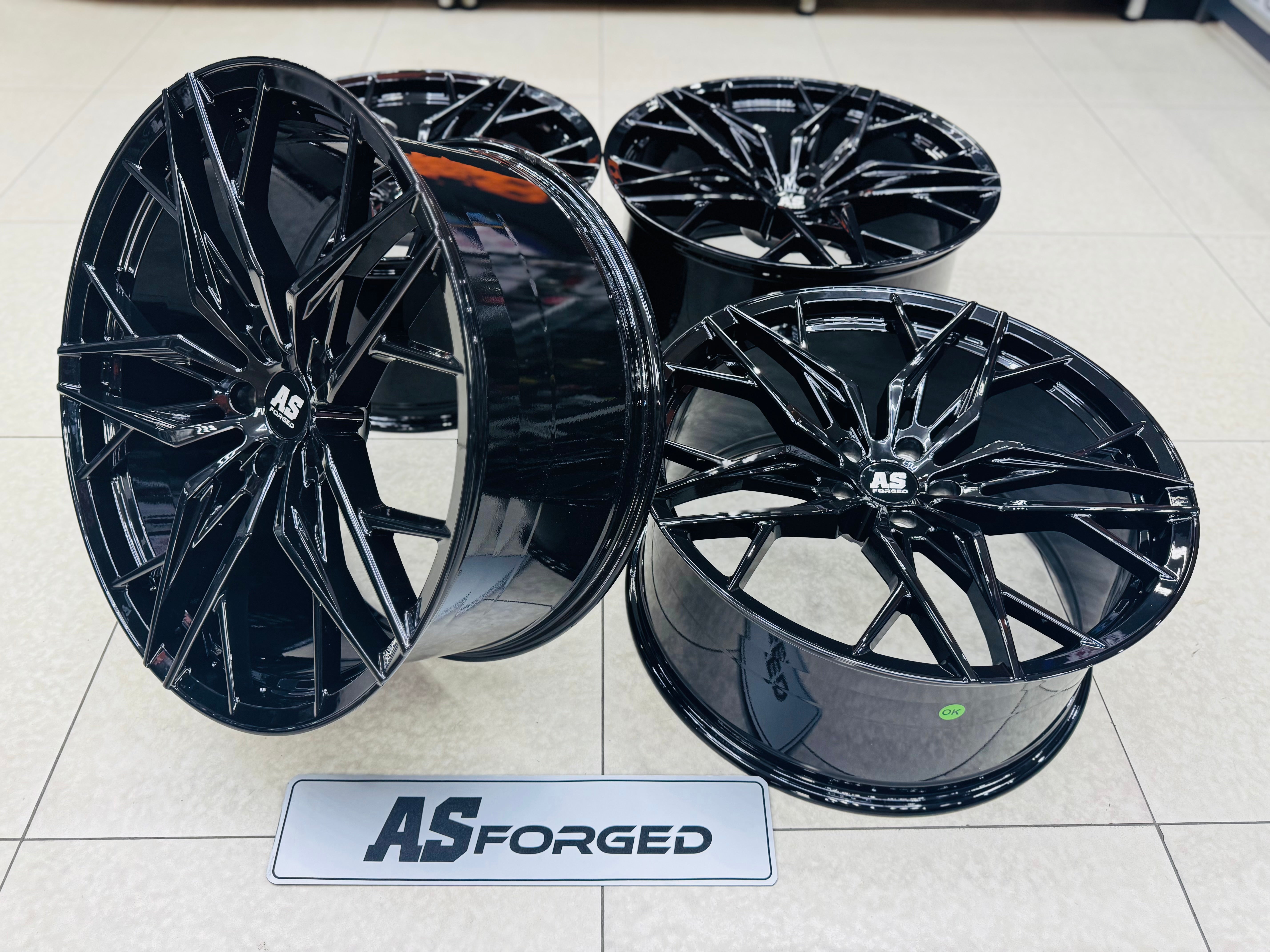 22”  AS-035 FORGED BMW  X5 RIMS 5/120 GLOSS BLACK - Autostyling Klerksdorp