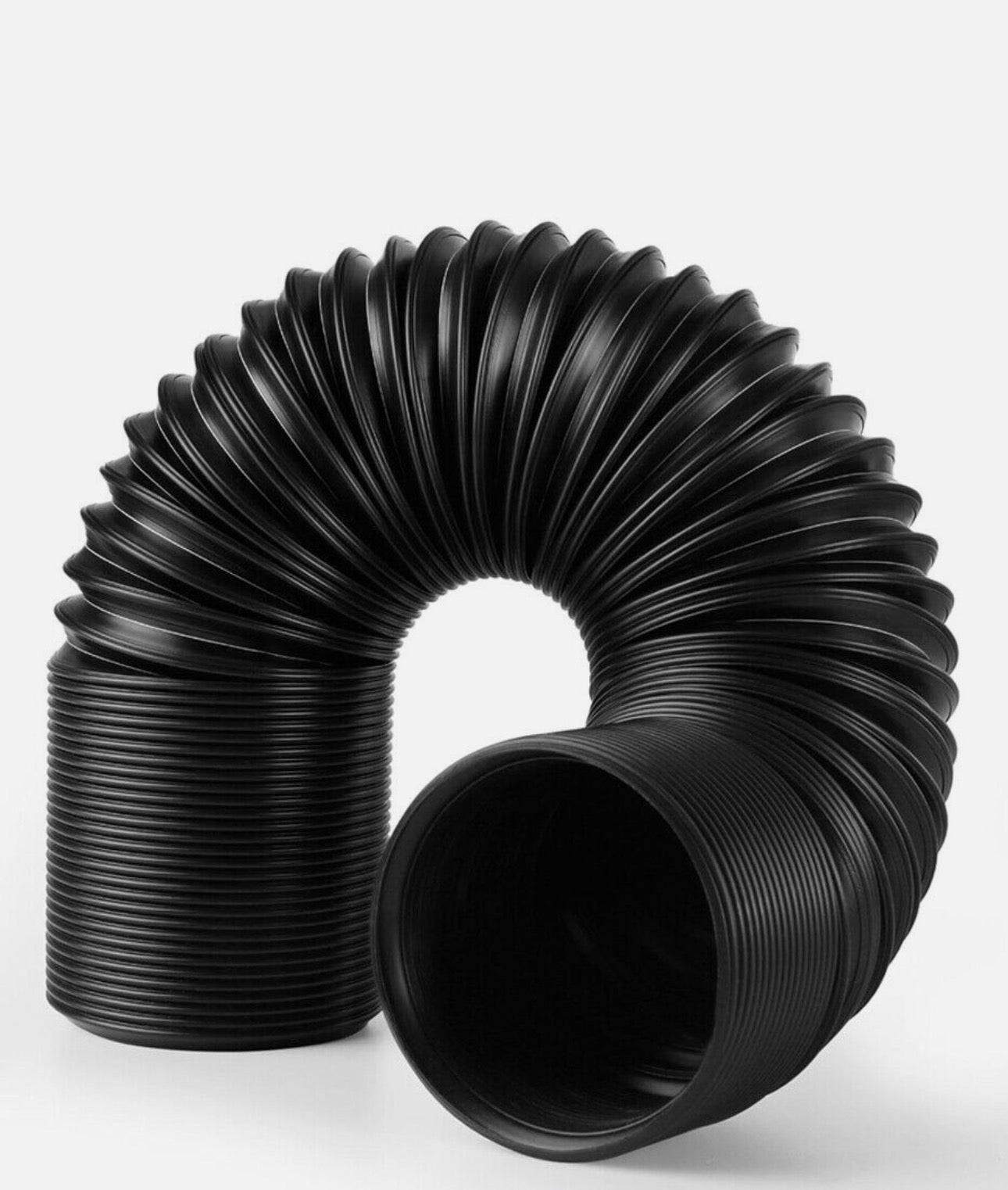 76mm 1M Car Air Intake Cold Pipe Flexible Ducting Feed Hose Induction Kit Black