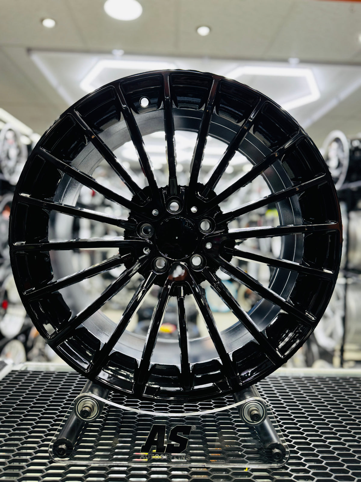 19” AMG GLOSS BLACK 5x112 narrow wide wheels - Autostyling Klerksdorp