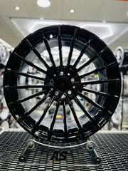 19” AMG GLOSS BLACK 5x112 narrow wide wheels - Autostyling Klerksdorp
