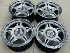 18 ” E36 M3 MOTORSPORT GERMAN SPEC FORGED RIMS SILVER NARROW WIDES WITH HIGH POLISH MIRROR LIPS - Autostyling Klerksdorp