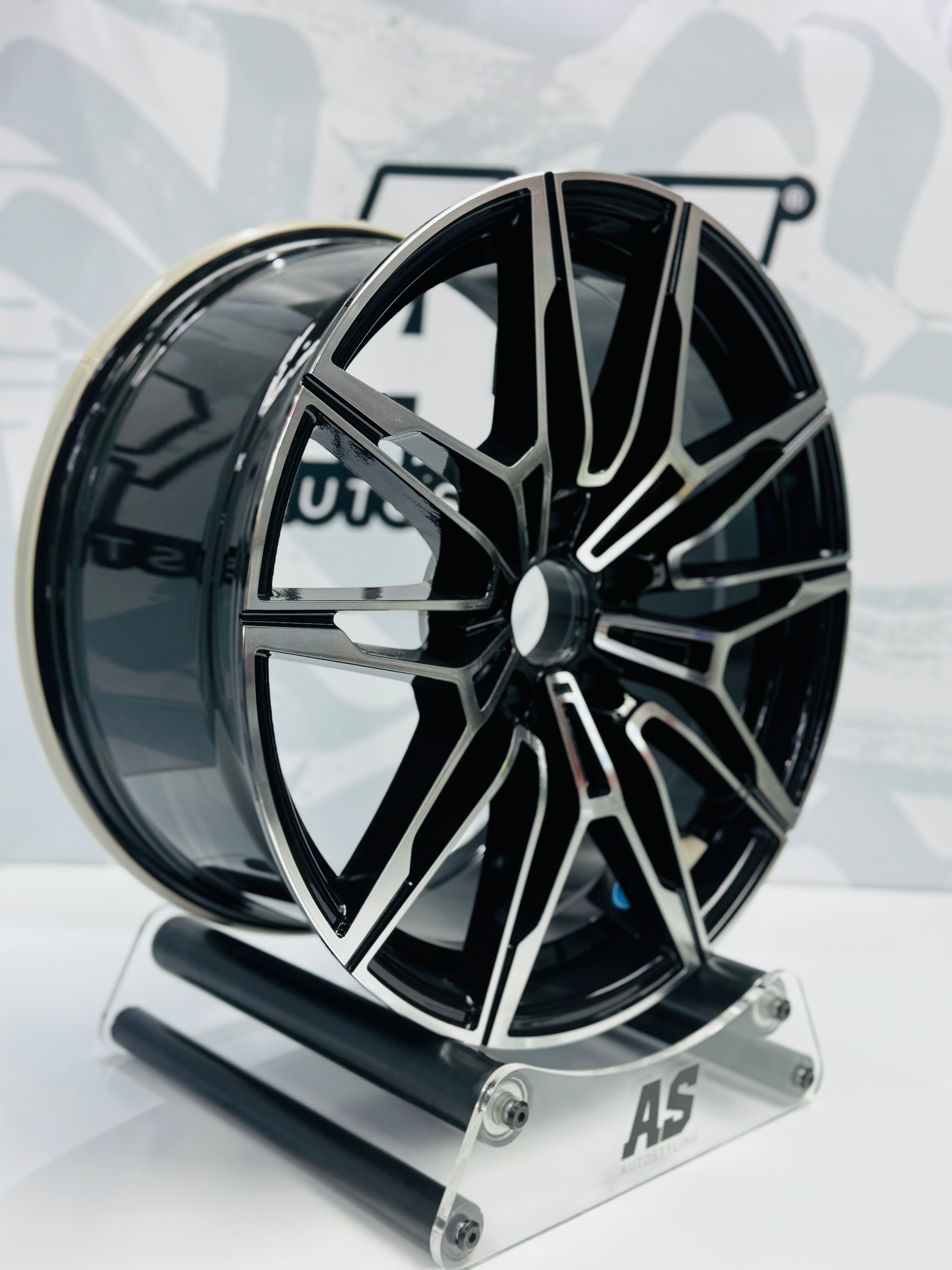19”  AS-G80 5x120 MACHINE FACE BLK - Autostyling Klerksdorp