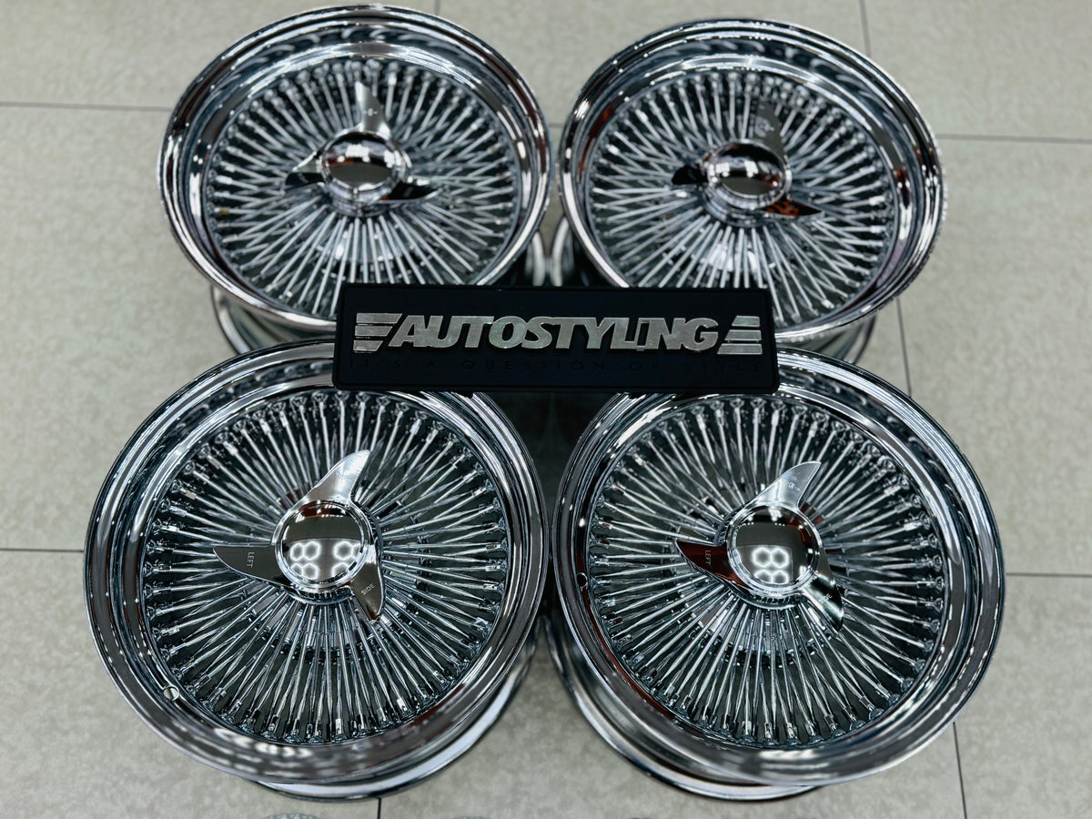 100 Wire Spoke Rims 15 ” AS - 100 SPOKE WIRE WHEEL FITS ALL CARS – Autostyling Klerksdorp