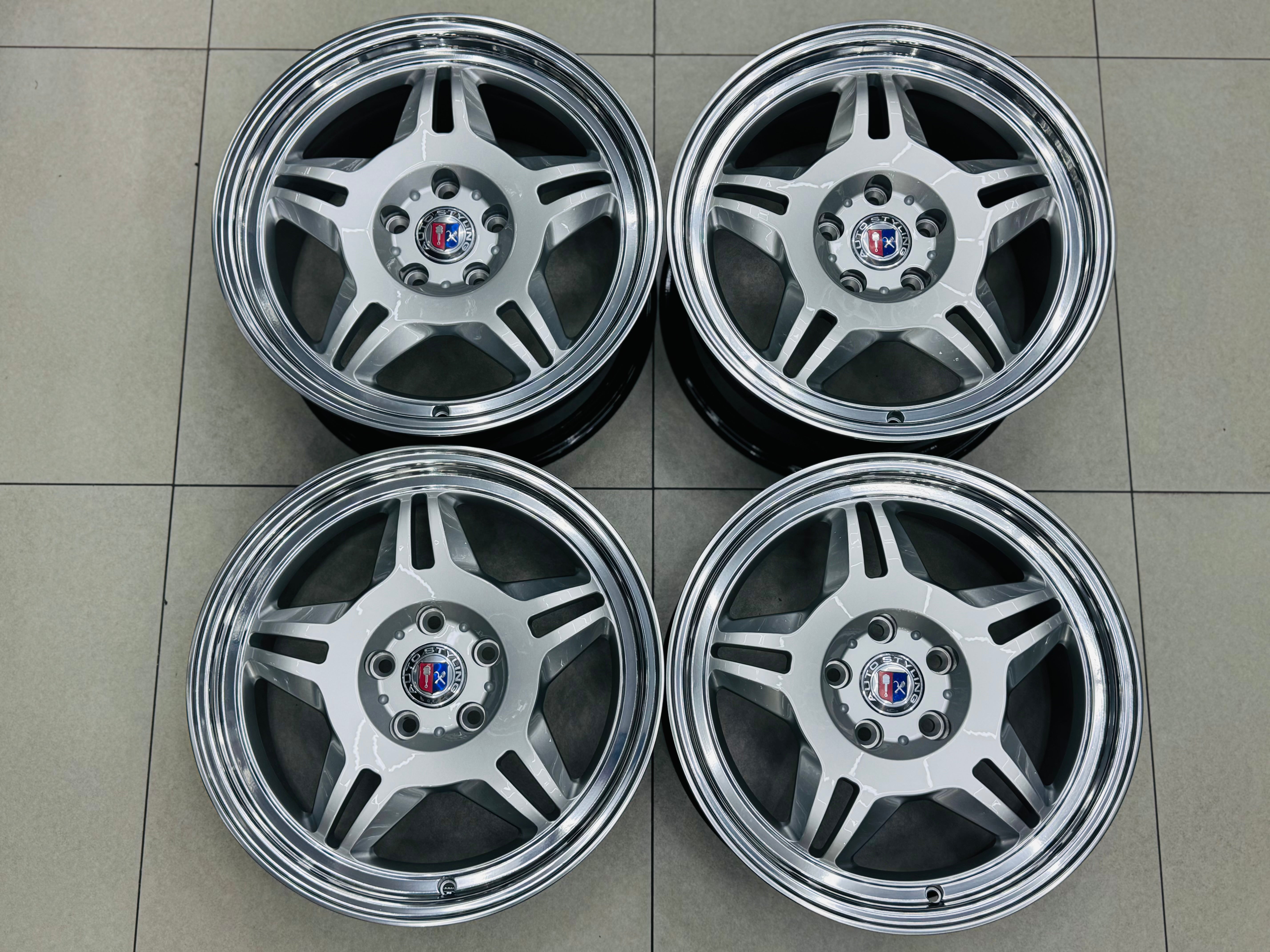 18 ” E36 M3 MOTORSPORT GERMAN SPEC FORGED RIMS SILVER NARROW WIDES WITH HIGH POLISH MIRROR LIPS - Autostyling Klerksdorp