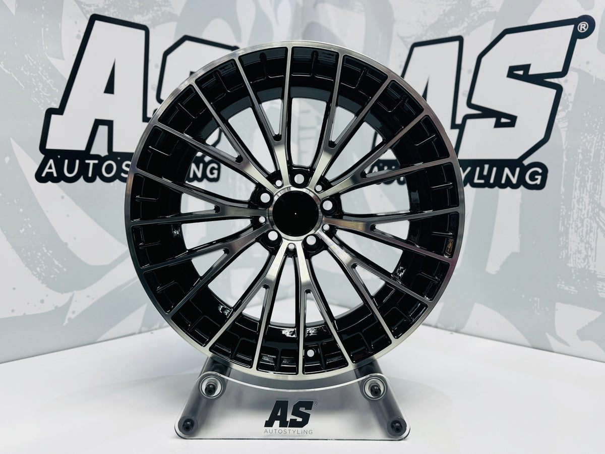 19” AMG MACHINE BLACK 5x112 narrow wide wheels - Autostyling Klerksdorp
