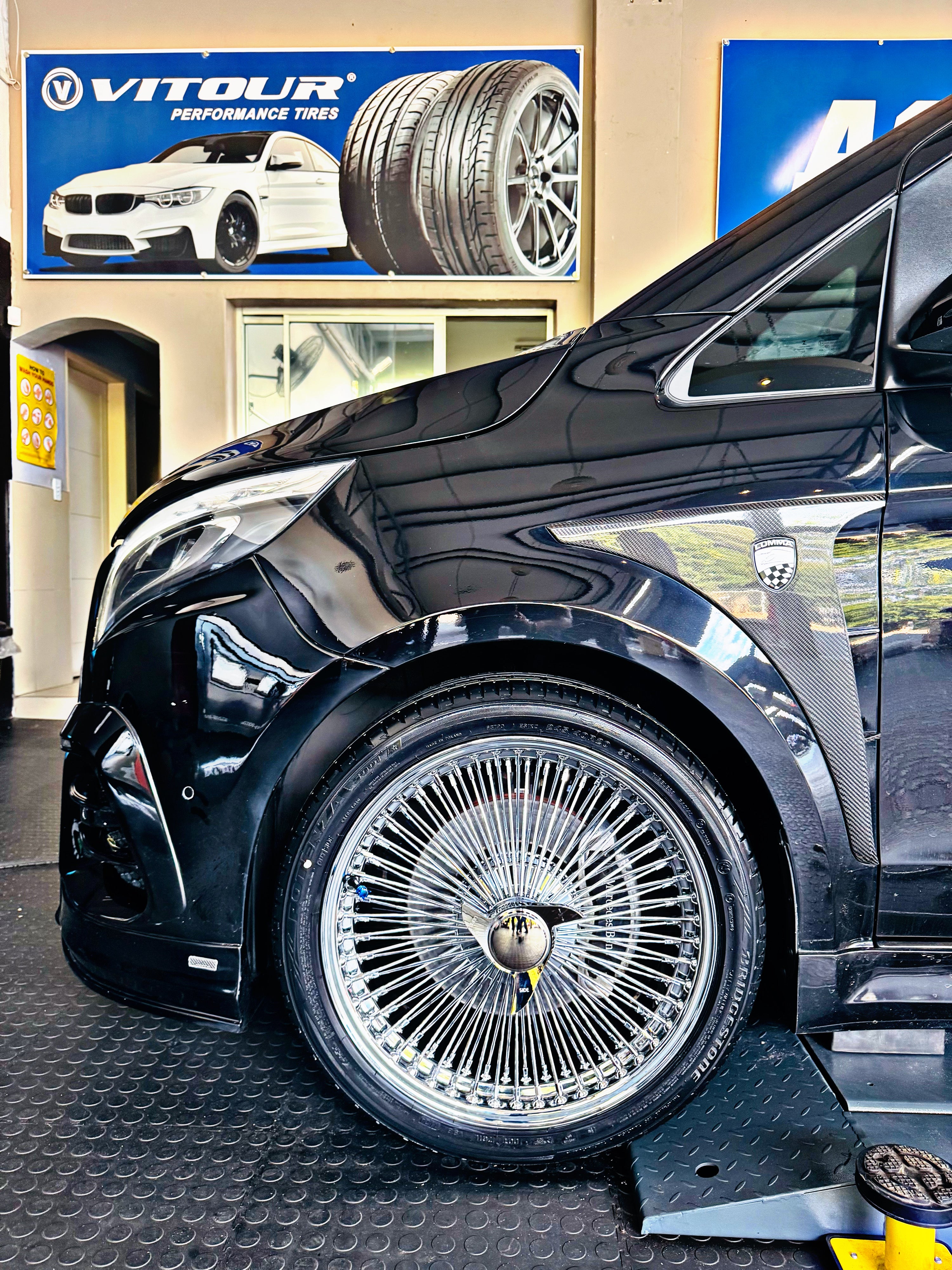 20” AS - 1000 SPOKE WIRE WHEEL FITS ALL CARS