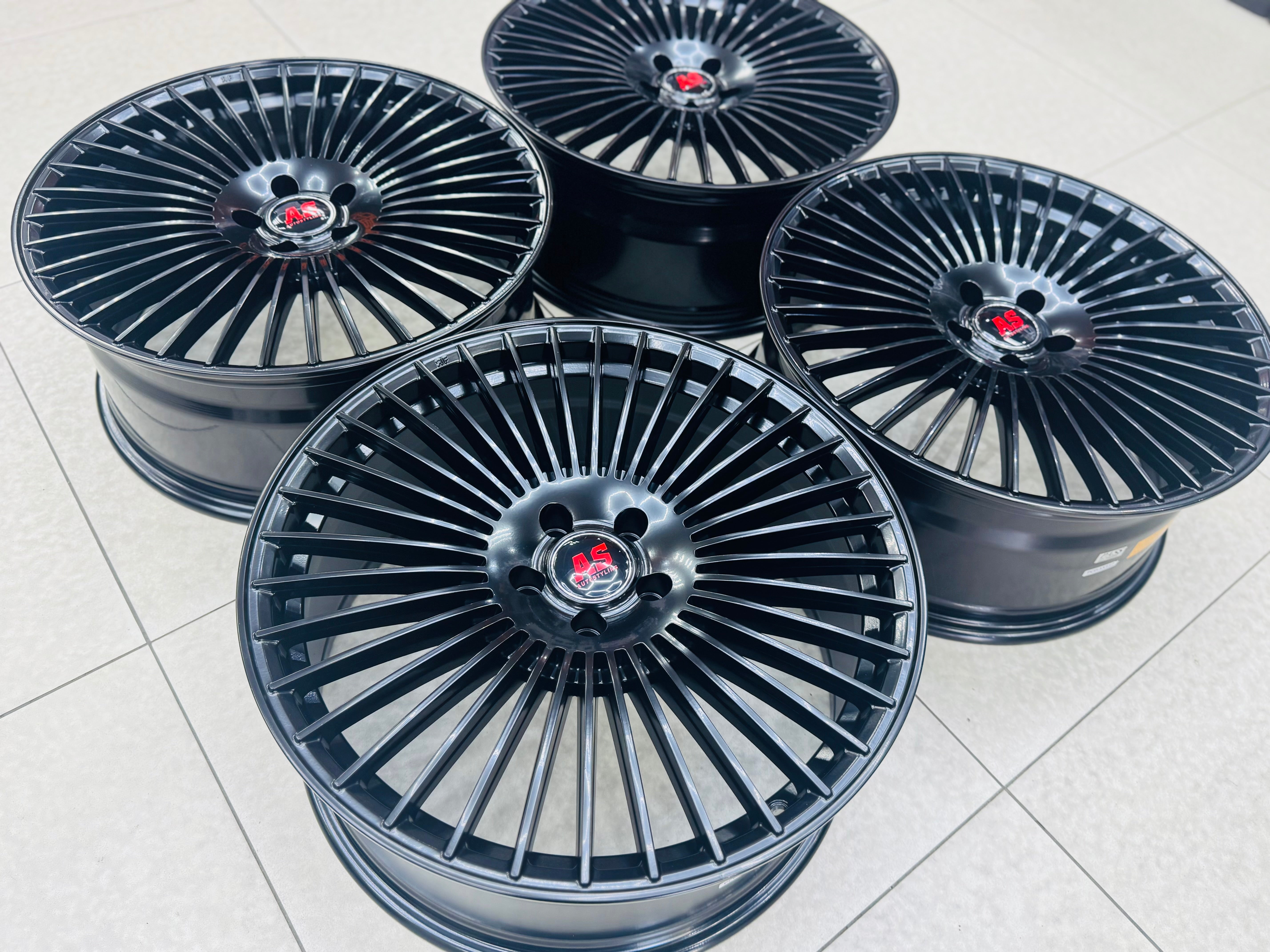 20″ 5/112 Velvet Black Alloy Wheels