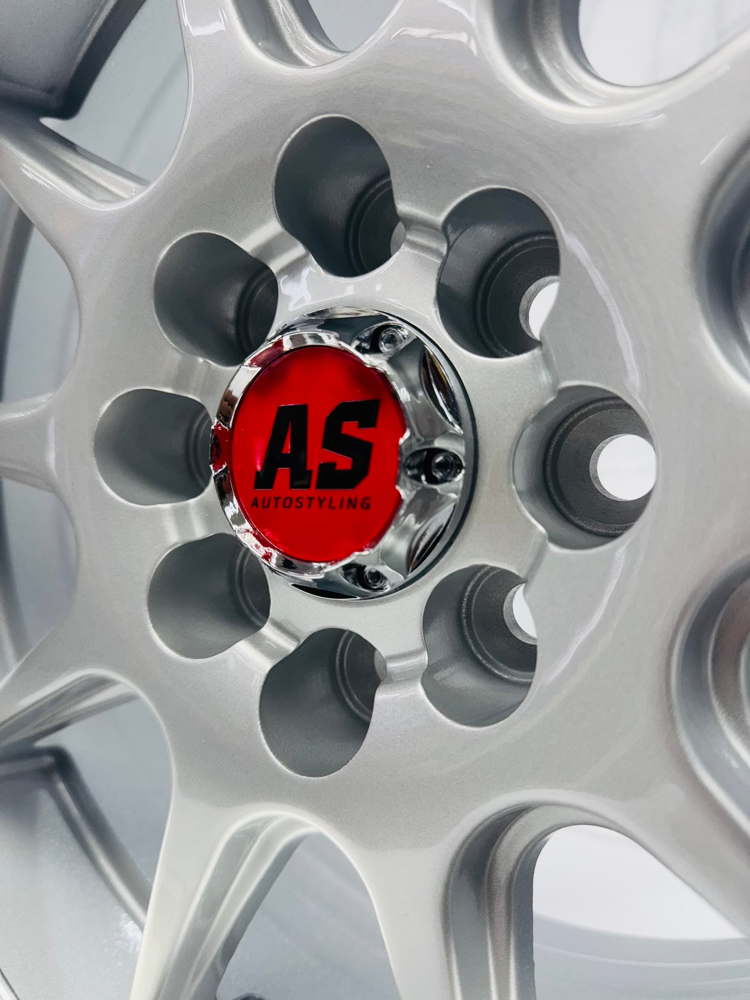 15” AS- 7582 4/100 4/108 silver wheels
