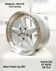 17” AS-SCHNITZER silver 5/120 narrow wides