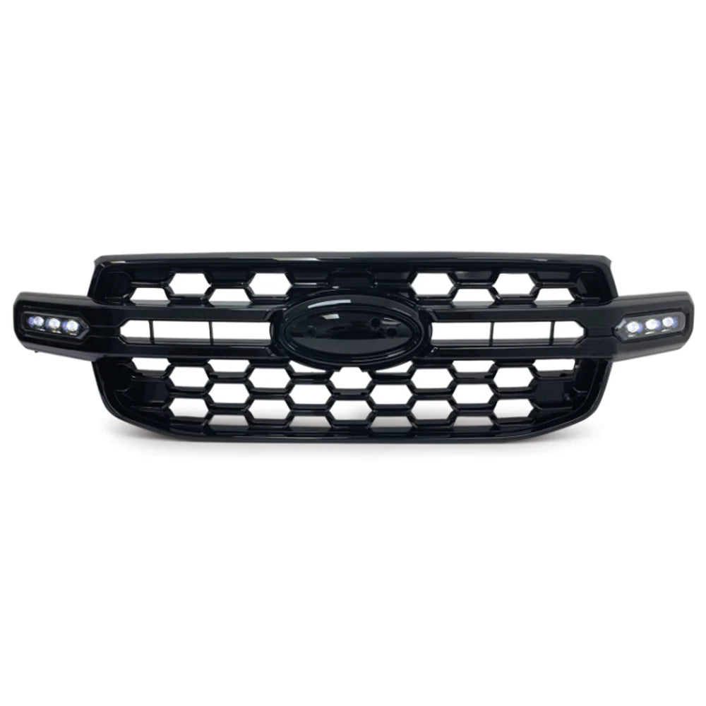 RANGER T9 GRILL WILDTRAK X STYLE LED GLOSS BLACK