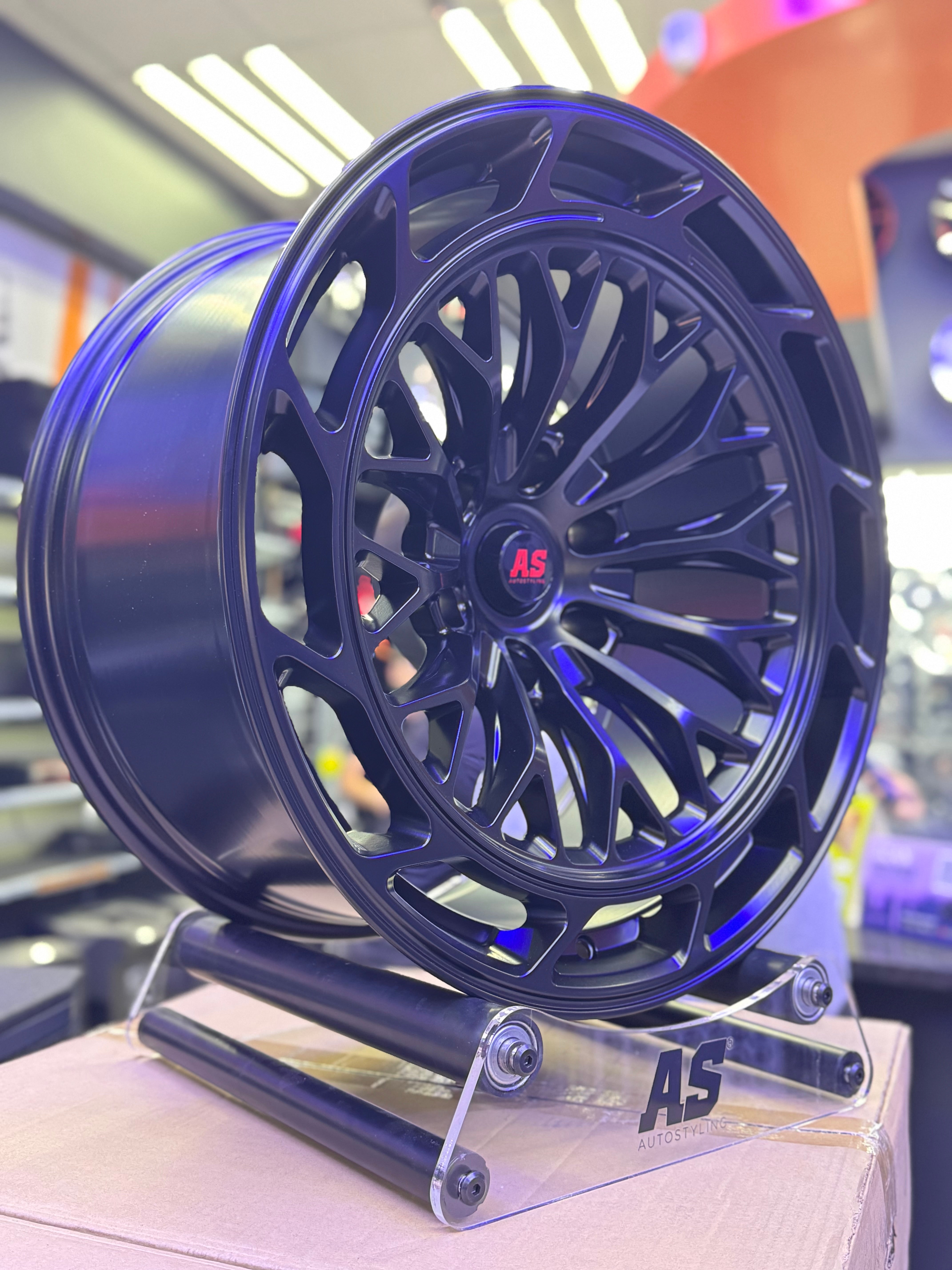 20” CONCAVO SERIES BT600  MATT  BLACK BAKKIE RIMS 6/139 PCD