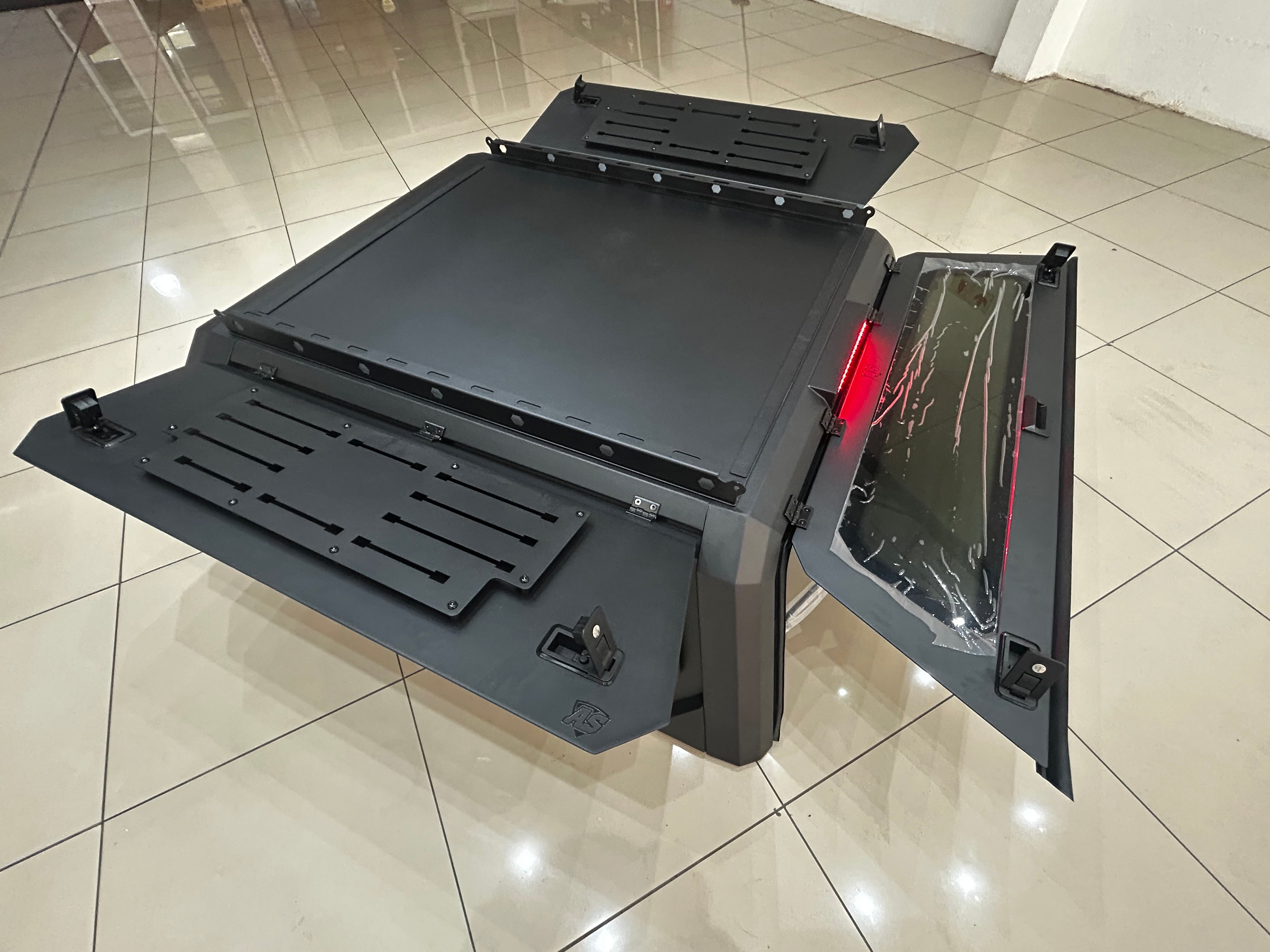 FORD RANGER T6 T7 T8 BLACK STEEL RAMBO CANOPY