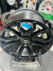 17 ” AS RAPTOR 6x139 4x4 BAKKIE WHEELS SATIN BLACK