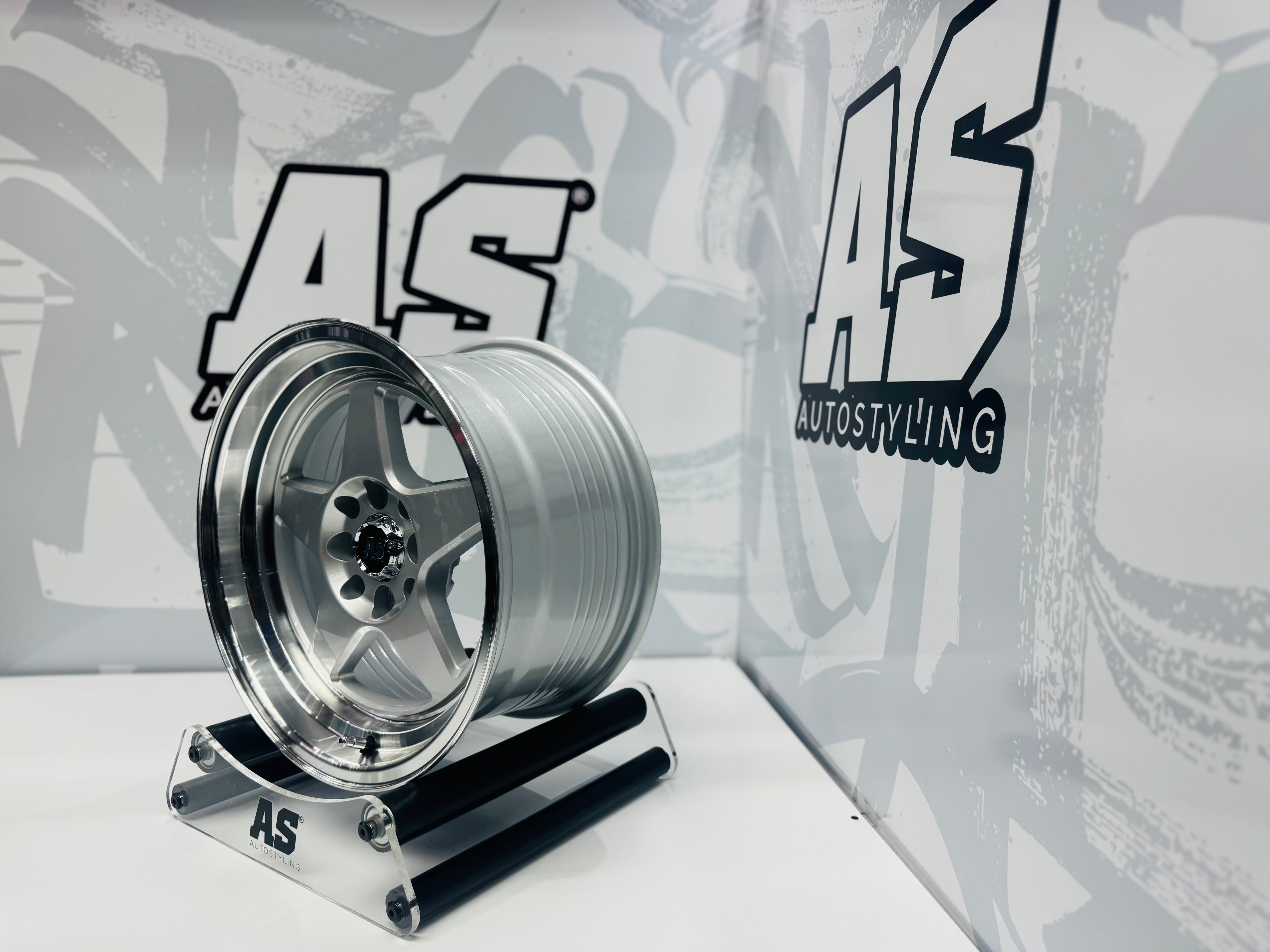 15” AS- 7701 4/100 4/108 silver wheels