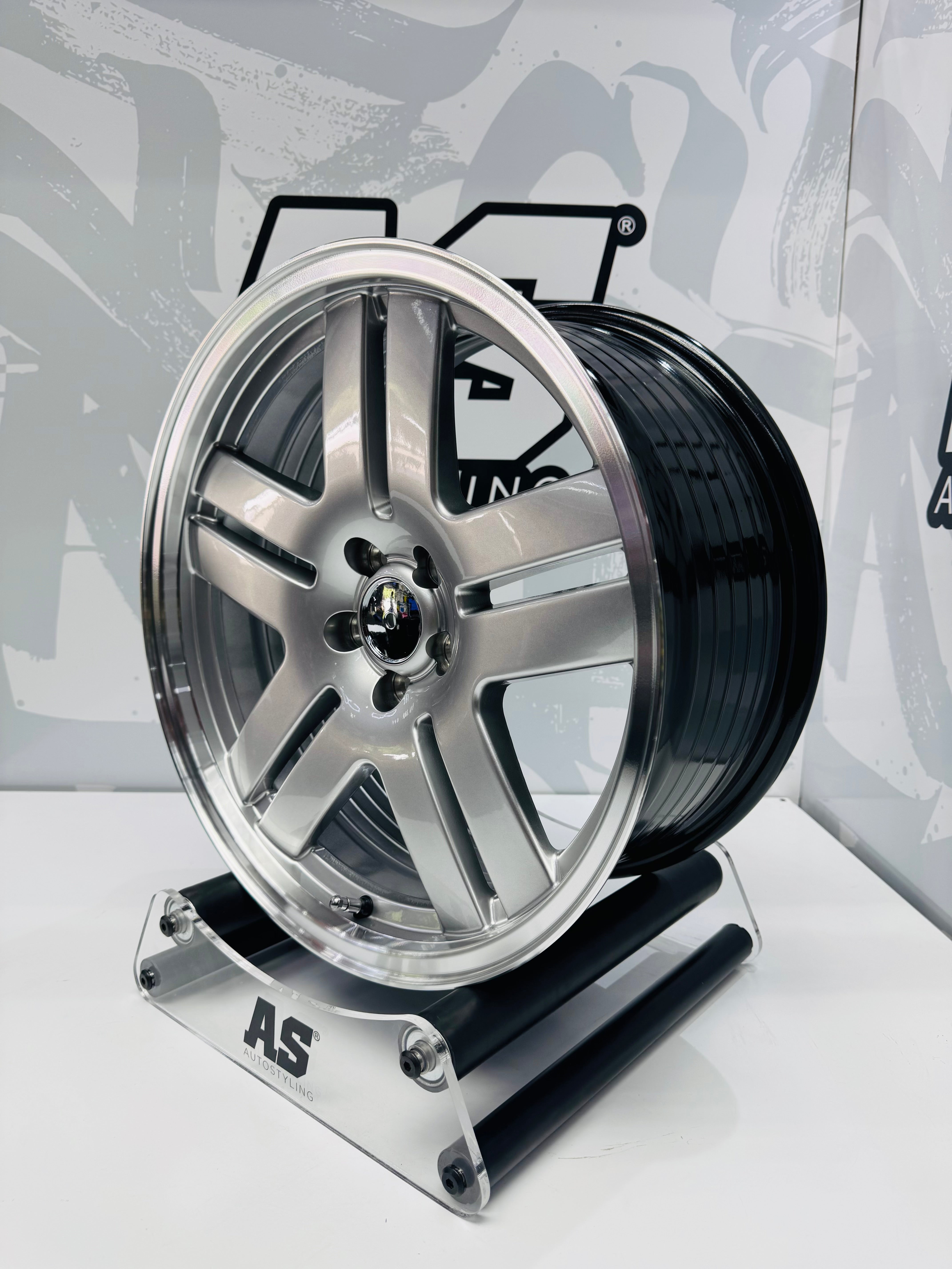 17” AS- LONGBEACH   DISHED 5/100 SILVER RIMS - Autostyling Klerksdorp