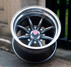 15” AS-WATA 8J/9J  4/100 4/114 GUNMETAL RIMS