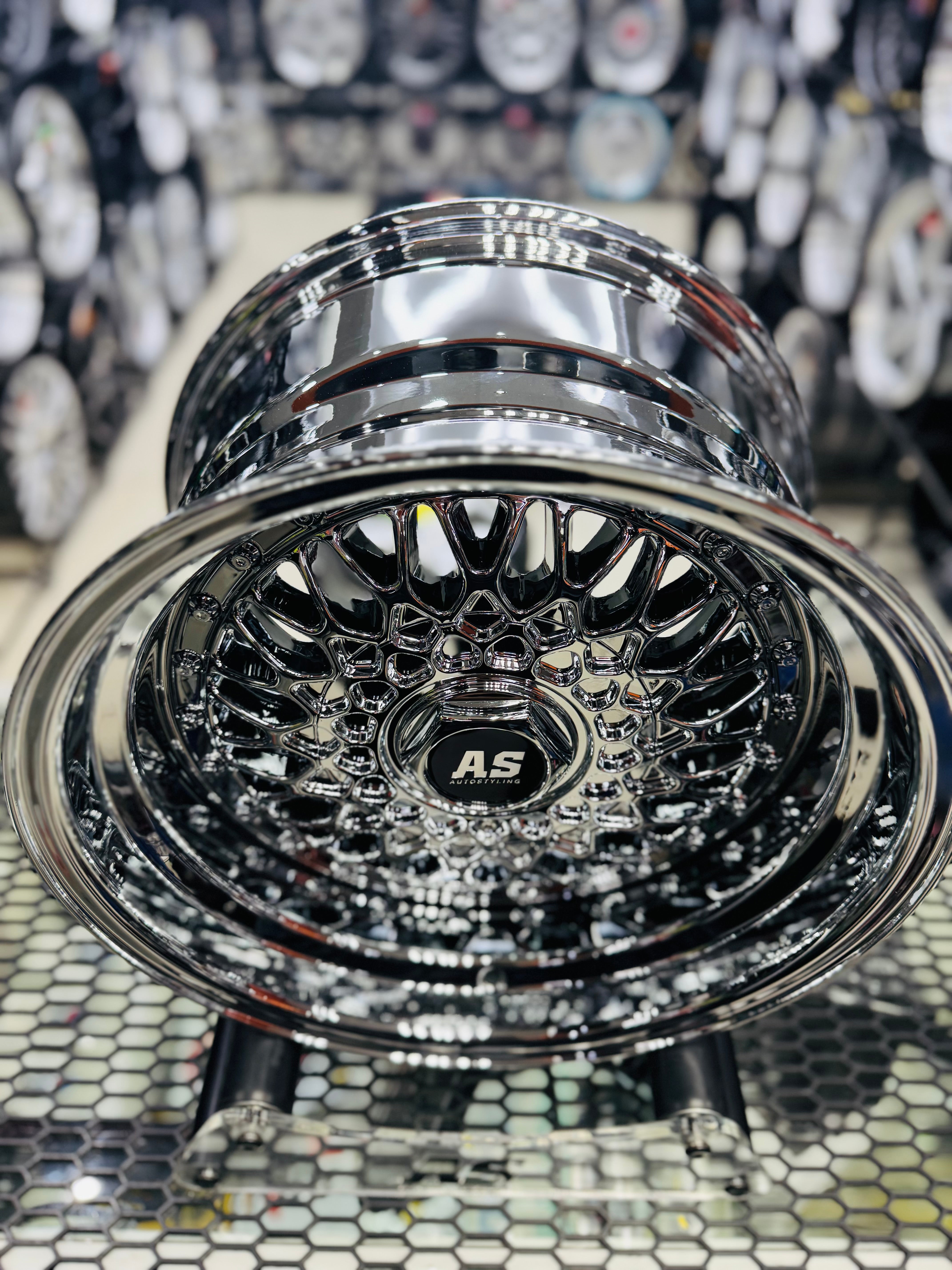 15 AS-MESH CHROME 9/100 narrow wides - Autostyling Klerksdorp