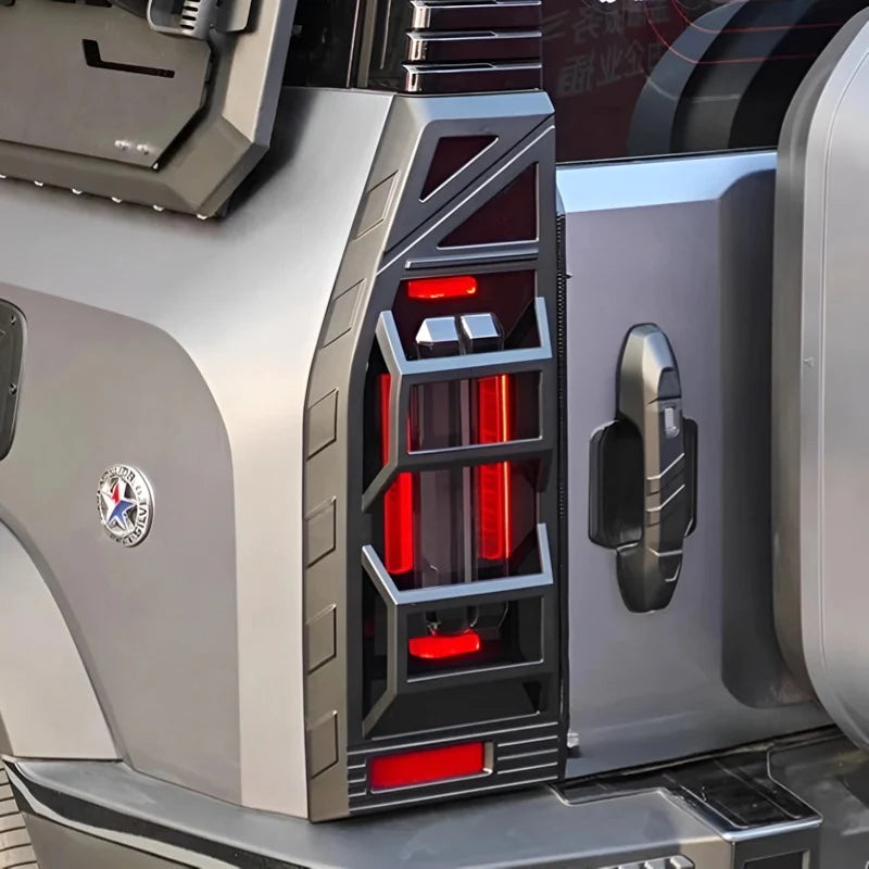 Jetour T2 Tail Light Trim Cover Pair Gloss Black - Autostyling Klerksdorp
