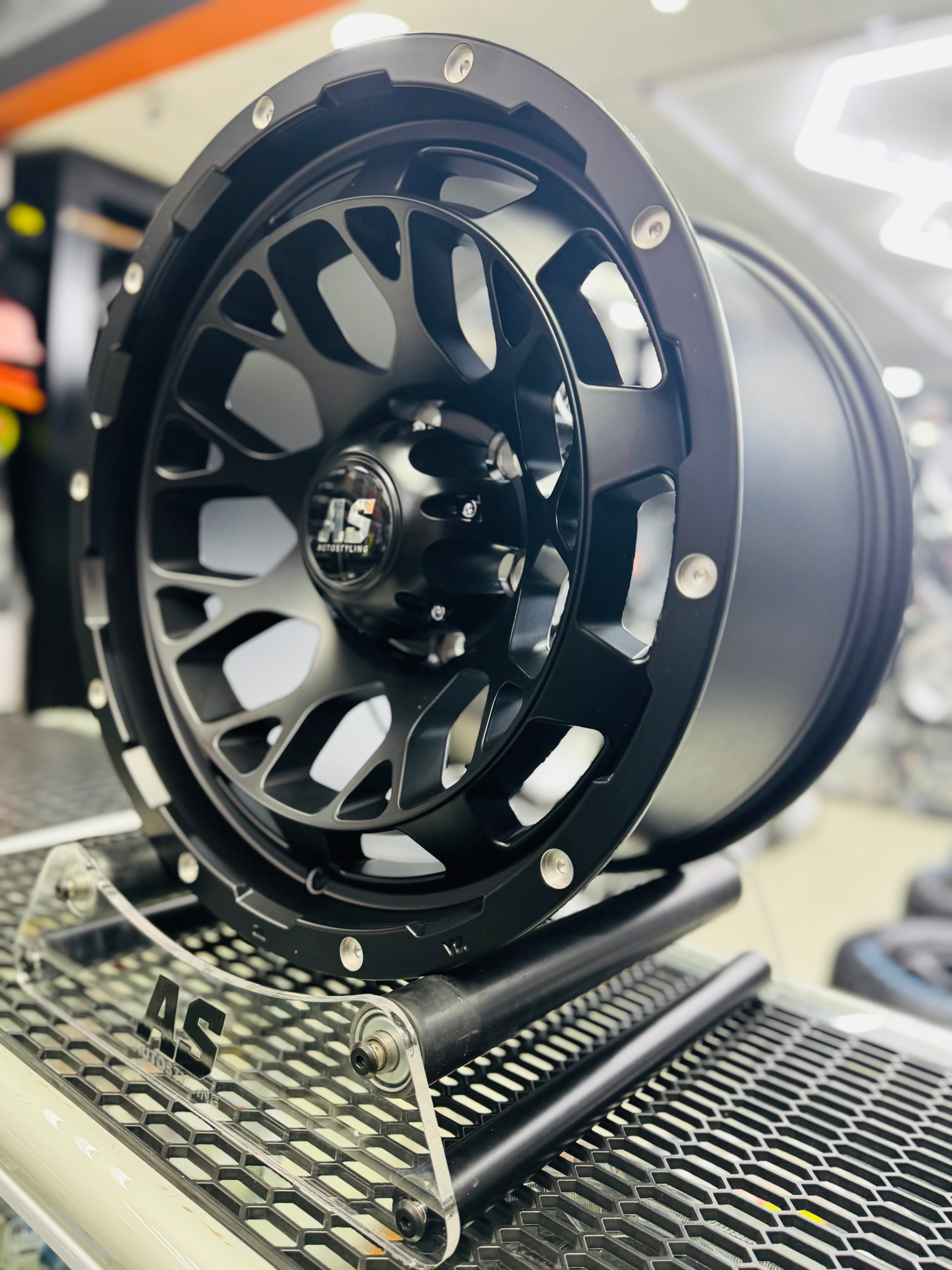 17” F992605 4x4 rims  6/139 PCD  MATT BLACK