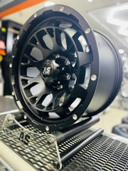 17” F992605 4x4 rims  6/139 PCD  MATT BLACK