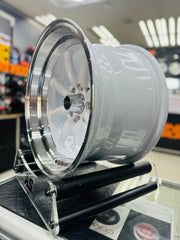 15” AS-WATA 8J/9J  4/100 4/114 WHITE RIMS