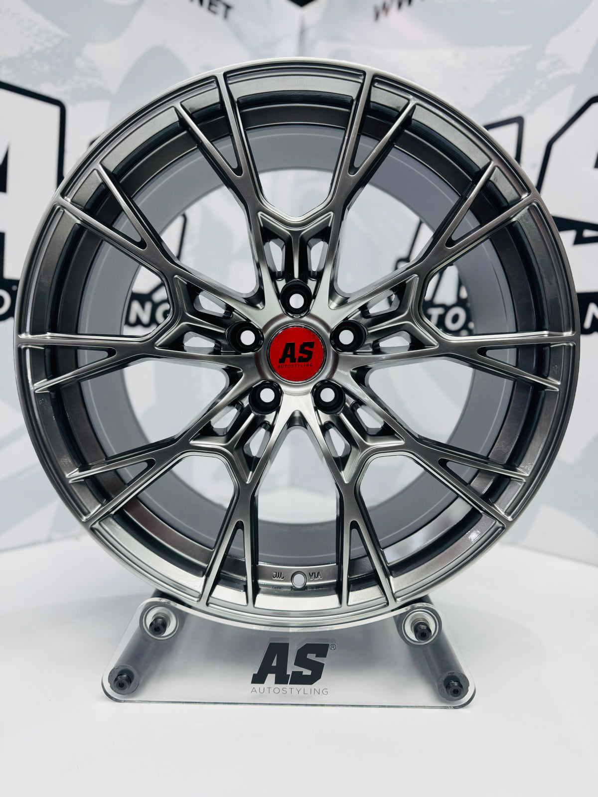 19” AS-F33XL6002 FLOWFORMED WHEELS ( 5x112 MERC & AUDI  ) GUNMETAL