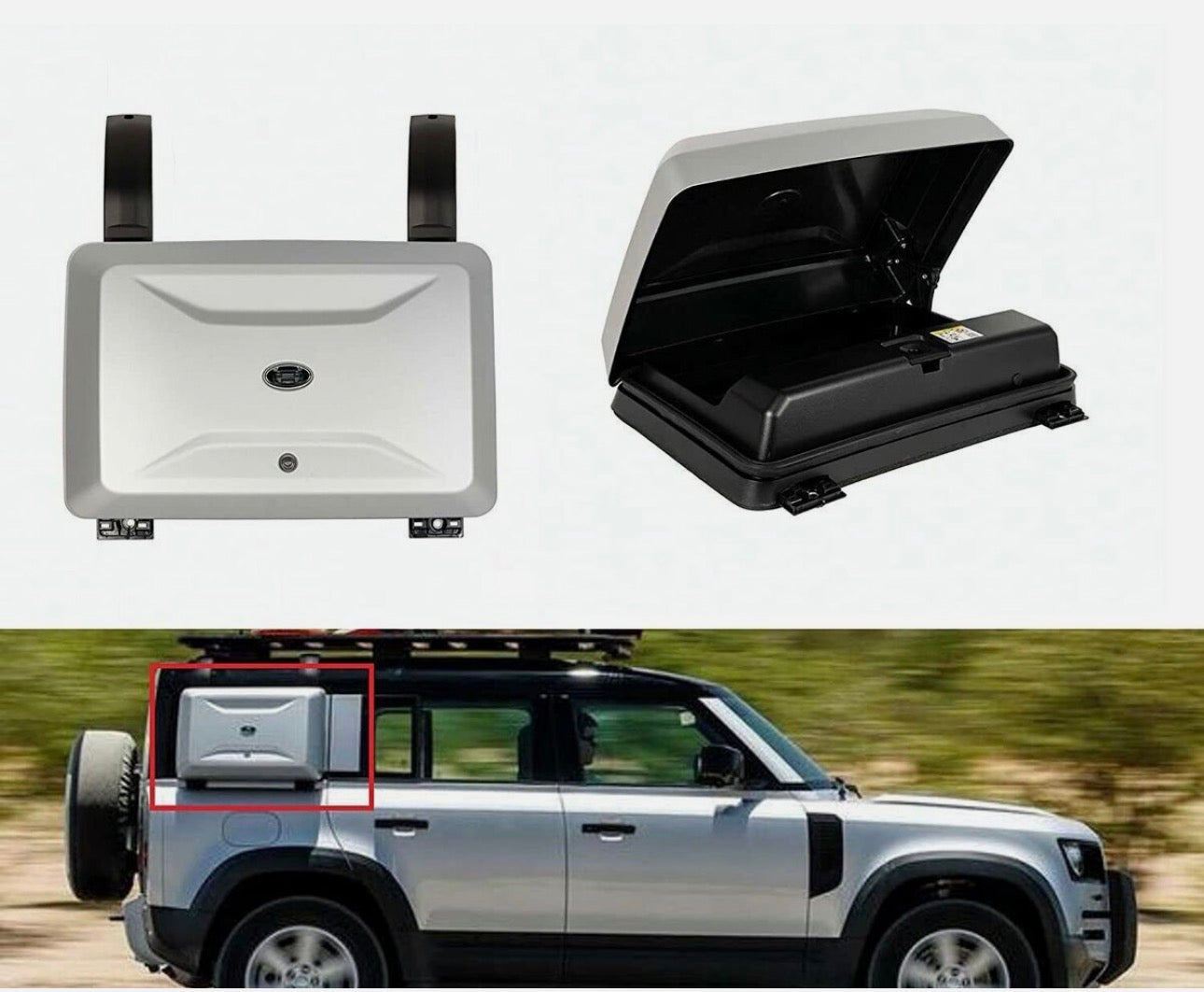 LANDROVER DEFENDER 110  SIDE CARRIER  SILVER - Autostyling Klerksdorp