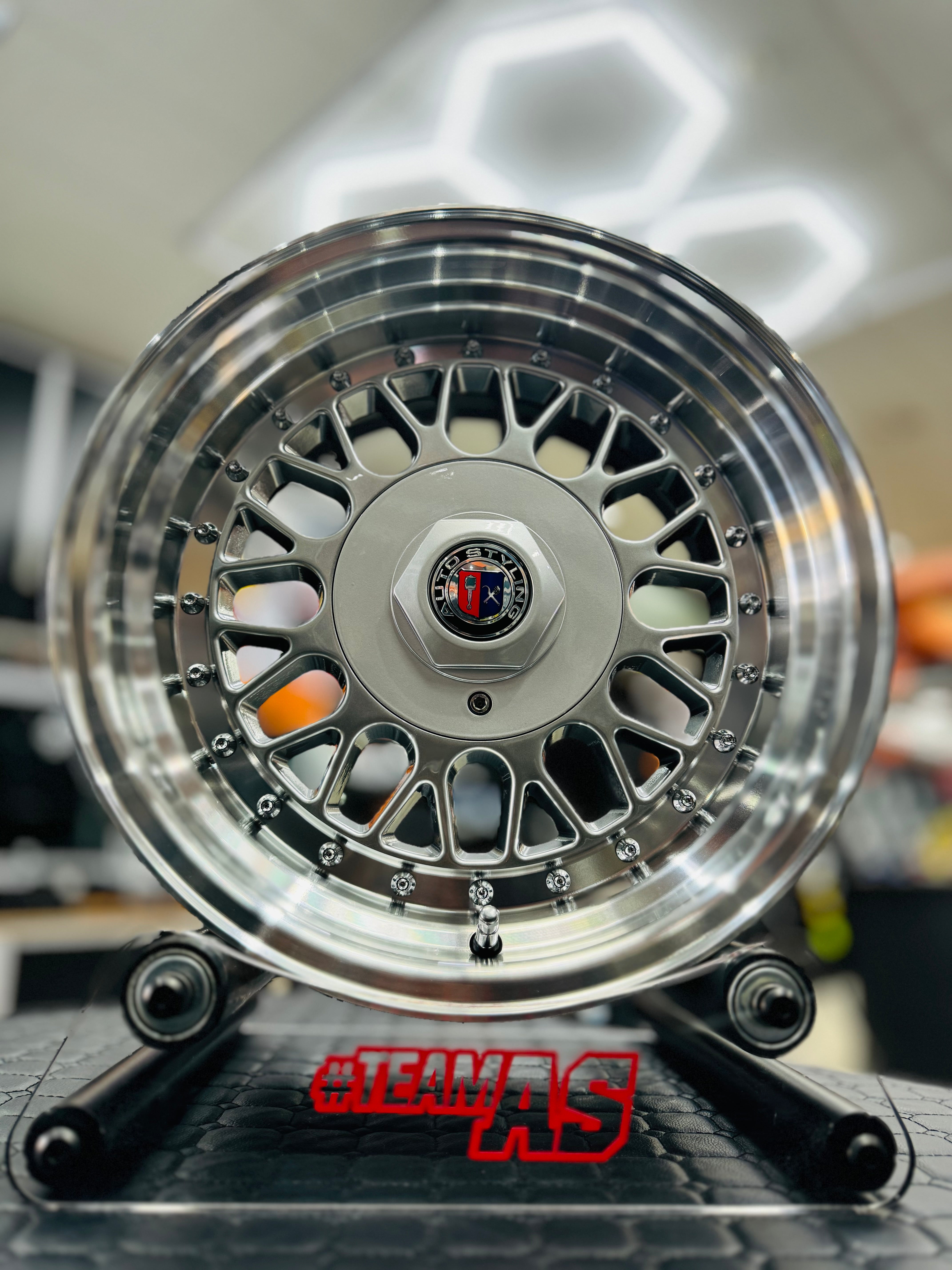 15” AS- 7499 4/100 4/114 silver wheels