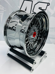 17” AS® CHROME WITH CHROME STUDS  4x100 & 5x100 8.5j/ 10j