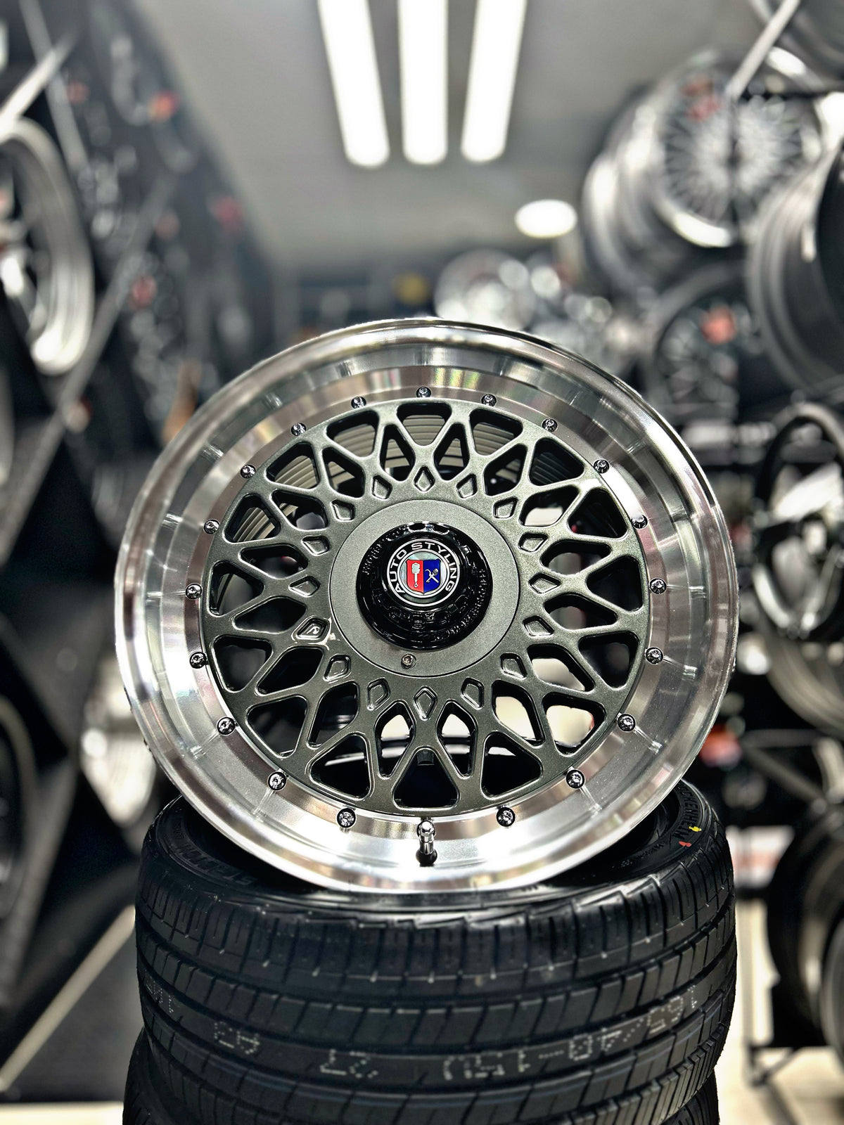 17 Inch Rims Mesh 17'' AS-P- MESH 4/100 4/108 GUNMETAL WHEELS – Autostyling Klerksdorp